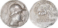 Tetradrachm Baktrian Kingdom, Eukratides I, Silver -