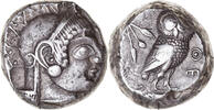 Tetradrachm Attica, Athens, Silver, NGC -