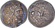 2 Litrai Sicily, c. 214-212 BC, Morgantina, Pedigree, Silver, NGC, Ch AU★ -