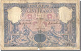 France 100 Francs Banknote, 1 000 F 1889-1926 ''Bleu et Rose'', 1906. -