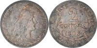 France 2 Centimes Coin, Dupuis, Paris, Bronze, KM:841 -