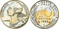 France 10 Centimes Coin, Marianne, Paris, Aluminum-Bronze -