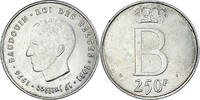 Belgium 250 Francs, 250 Frank Coin, Silver, KM:157.1 -