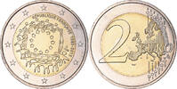 France 2 Euro 30 ans du drapeau de l'UE, Bi-Metallic -