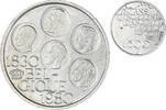 Belgium 500 Francs, 500 Frank Coin, Brussels, Silver Clad -