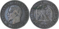 France 5 Centimes Coin, Napoleon III, Napoléon III, Strasbourg -