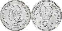 French Polynesia 10 Francs Paris, Nickel, KM:8 -