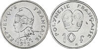 French Polynesia 10 Francs Paris, Nickel, KM:8 -