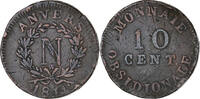 FRENCH STATES 10 Centimes Coin, ANTWERP, Bronze, KM:5.4 -