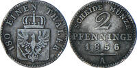 German States 2 Pfennig Coin, PRUSSIA, Friedrich Wilhelm IV -