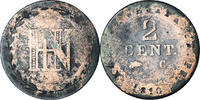 German States 2 Centimes Coin, WESTPHALIA, Jerome, Copper -