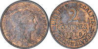 France 2 Centimes Coin, Dupuis, Paris, Bronze, KM:841 -