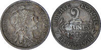 France 2 Centimes Coin, Dupuis, Paris, Bronze, KM:841 -