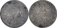 France 2 Centimes Coin, Dupuis, Paris, Bronze, KM:841 -