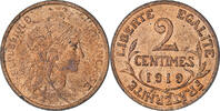 France 2 Centimes Coin, Dupuis, Paris, Bronze, KM:841 -