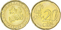 Monaco 20 Euro Cent Rainier III, Paris, Brass, KM:171 -