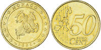Monaco 50 Euro Cent Rainier III, Paris, Brass, KM:172 -