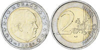 Monaco 2 Euro Rainier III, Paris, Bi-Metallic, KM:174 -
