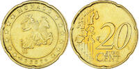 Monaco 20 Euro Cent Rainier III, Paris, Brass, Gadoury:MC176 -
