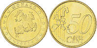 Monaco 50 Euro Cent Rainier III, Paris, Brass, Gadoury:MC177 -