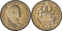 Monaco 10 Francs Rainier III, Nickel-Aluminum-Bronze, KM:162 -