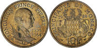 Monaco 10 Francs Rainier III, Nickel-Aluminum-Bronze, KM:162 -