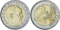Monaco 2 Euro Rainier III, Paris, Bi-Metallic, Gadoury:MC179 -