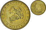 Monaco 50 Euro Cent Rainier III, Paris, Brass, Gadoury:MC177 -