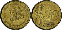 Monaco 20 Euro Cent Rainier III, Paris, Brass, Gadoury:MC176 -
