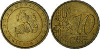 Monaco 10 Euro Cent Rainier III, Paris, Brass, Gadoury:MC175 -