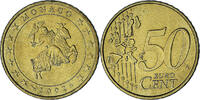 Monaco 50 Euro Cent Rainier III, Paris, Brass, Gadoury:MC177 -