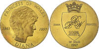 United Kingdom Medal La Princesse Diana, Copper-Nickel Gilt -