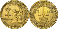 Monaco Franc Louis II, Poissy, Aluminum-Bronze -