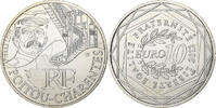 France 10 Euro Poitou-Charentes, Paris, Silver -