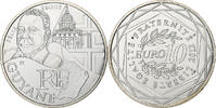 France 10 Euro Guyane, Paris, Silver, Gadoury:EU514, KM:1872 -