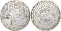 France 10 Euro Lorraine, Paris, Silver, Gadoury:EU514 -