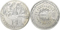 France 10 Euro Auvergne, Paris, Silver, Gadoury:EU514 -