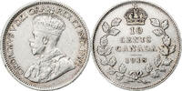 Canada 10 Cents George V, Royal Canadian Mint, Silver, KM:23 -