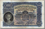 Switzerland 100 Franken Banknote, 1938-08-31 -
