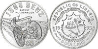 Liberia 5 Dollars Proof, Silver, KM:562 -