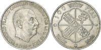 Spain 100 Pesetas Caudillo and regent, Madrid, Silver -