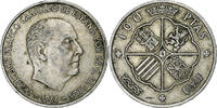 Spain 100 Pesetas Caudillo and regent, Madrid, Silver -