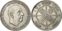 Spain 100 Pesetas Caudillo and regent, Madrid, Silver -