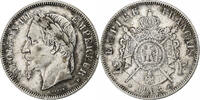 France 2 Francs Napoleon III, Strasbourg, Silver -