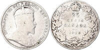 Canada 25 Cents Coin, Edward VII, Royal Canadian Mint, Ottawa -