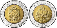 San Marino 500 Lire Coin, Rome, Bi-Metallic, KM:226 -