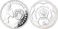 Poland 5 Zlotych Coin, Polonia Warszawa football club, Warsaw, BE -