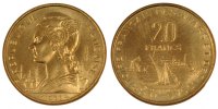 FRENCH AFARS & ISSAS 20 Francs Coin, Paris, Aluminium-Bronze -