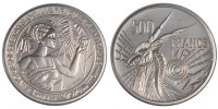 Central African States 500 Francs Coin, Paris, Nickel, KM:E9 -