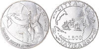 VATICAN CITY 500 Lire 1992 Roma Coin, John Paul II, Roma, FDC, Silver MS(65-70)